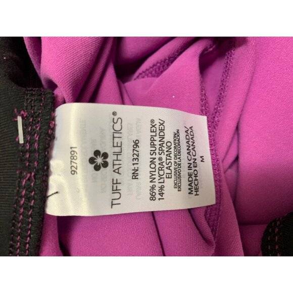 Tuff Athletics Medium Womens Purple & Pink Zigzag Pattern Leggings - Picture 5 of 9